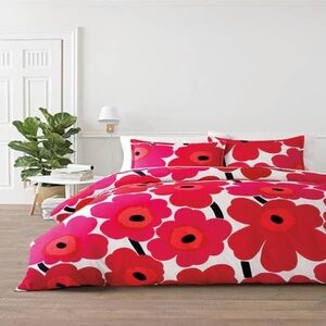 Marimekko Unikko Red Comforter Set - Full - Queen
Cotton, Percale Cotton